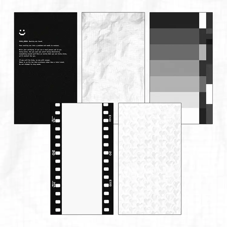 Rotten Candle | Black and White Matte Paper Pack — 1