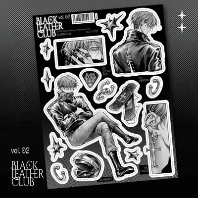 Gyeol Black Leather Club Vol. 02 Seal Sticker