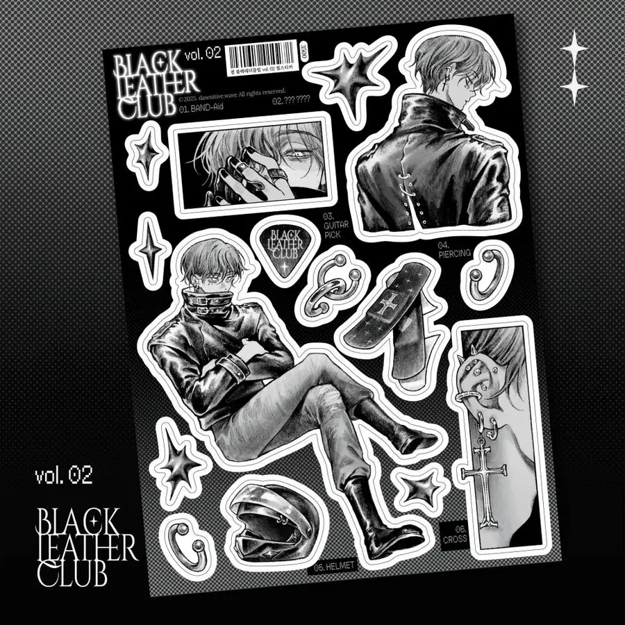 Gyeol Black Leather Club Vol. 02 Seal Sticker