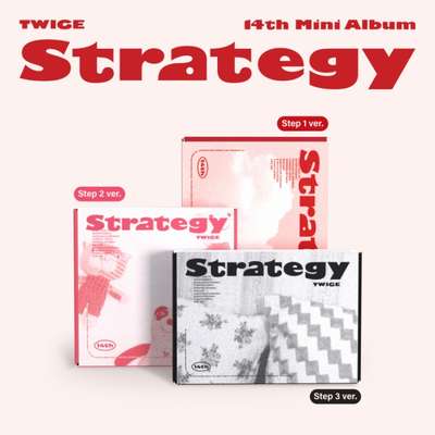 [LUCKY DRAW] TWICE 14th Mini Album STRATEGY (Step1 ver. / Step2 ver. / Step3 ver.)