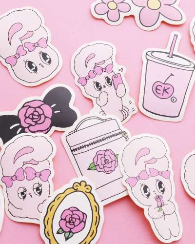 Esther Bunny Seal Stickers