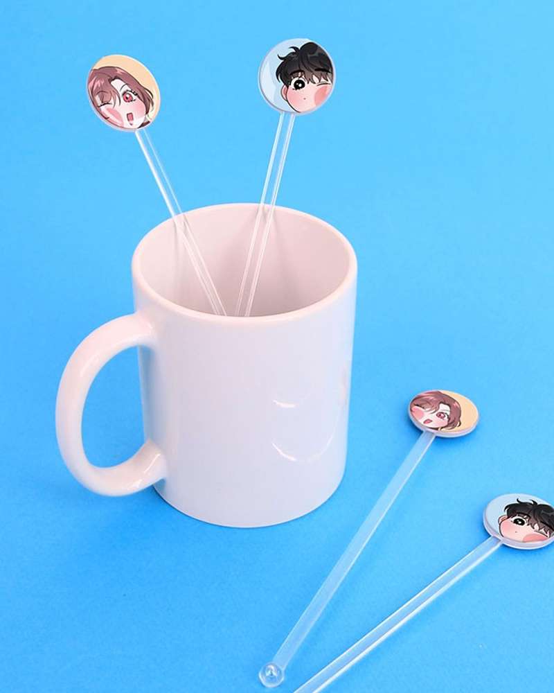 Cold North Governor Webtoon Tea Spoon (Muddler Stick) 2-Piece Set