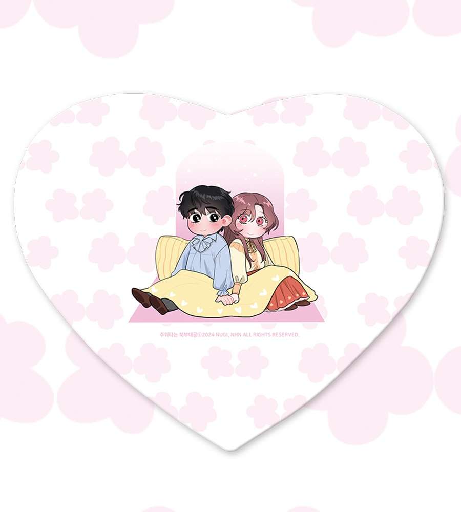 Cold North Nobleman Webtoon Heart-shaped Mouse Pad