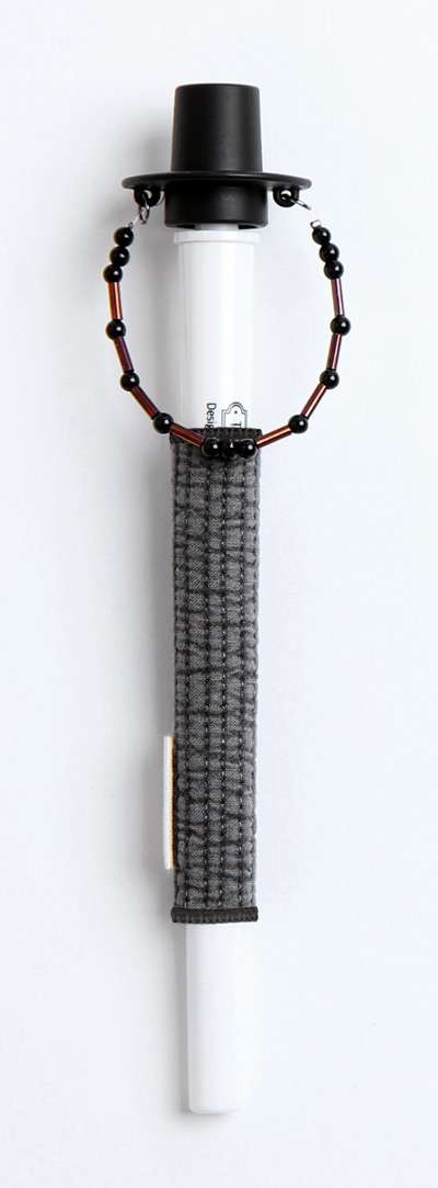 Black Ribbon Gat Cord Ballpoint Pen