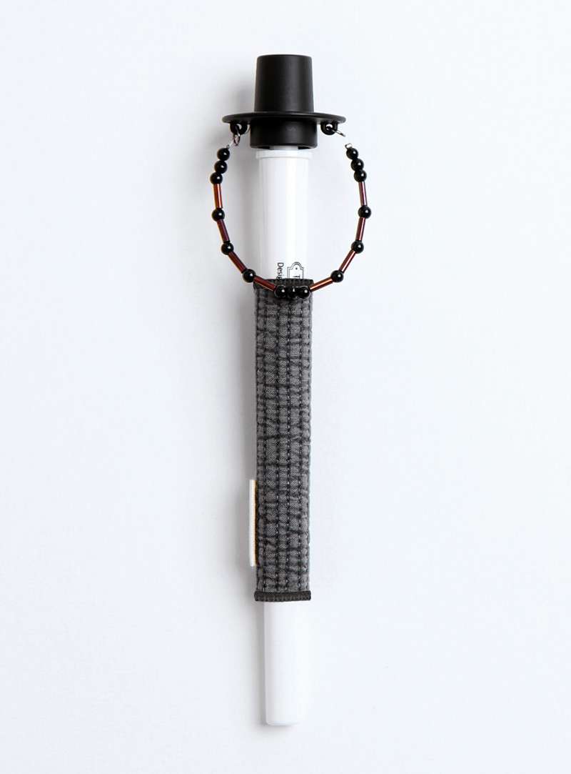 Black Ribbon Gat Cord Ballpoint Pen