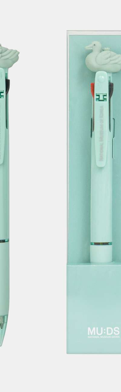 Celadon Three-Color Ballpen (Duck-Shaped Water Dropper) [Crafting a Blue World, Goryeo Zoomorphic Celadon] Exhibition
