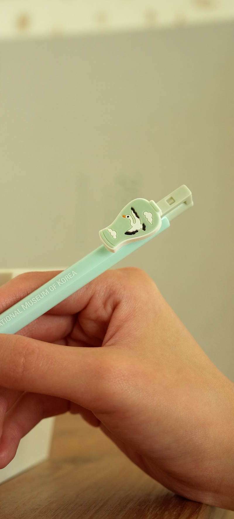 Celadon Ballpoint Pen (Cloud Crane Plum Bottle)