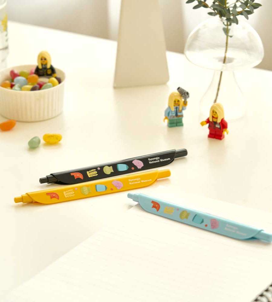 Gyeongju Heritage Clip Pen - National Gyeongju Museum Official Specialty Product