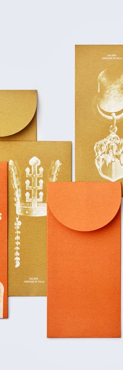 Silla Gold Crown Envelope Set APEC 2025 KOREA Korea Craft Design Culture Promotion Agency Collaboration Product