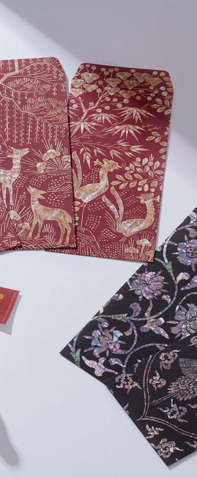 Mother-of-Pearl Envelope Set, 5 Designs <2025 Muse Contest Selected Work>
