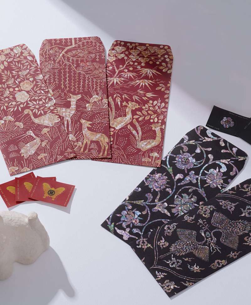 Mother-of-Pearl Envelope Set, 5 Designs <2025 Muse Contest Selected Work>