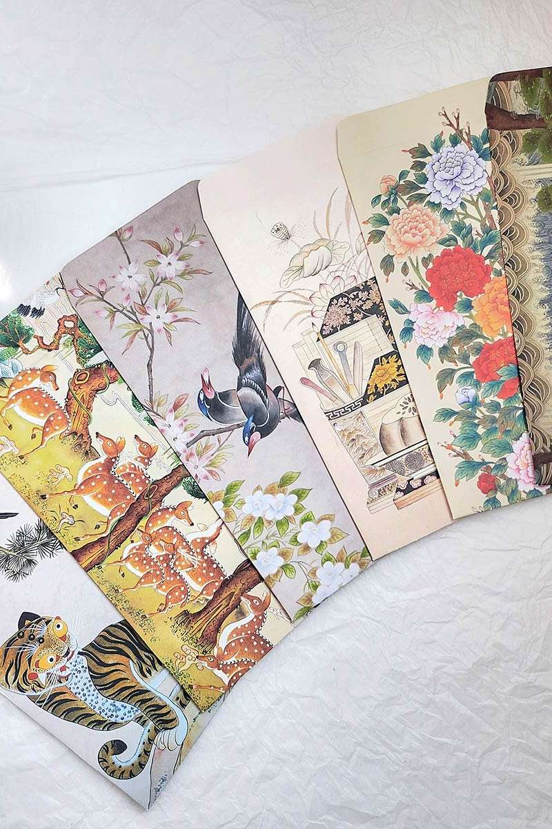 Folk Painting Five Blessings Envelope Set <2024 Muse Competition Selected Work>