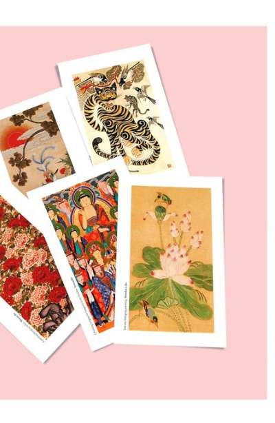 Minhwa Frame-Style Postcard