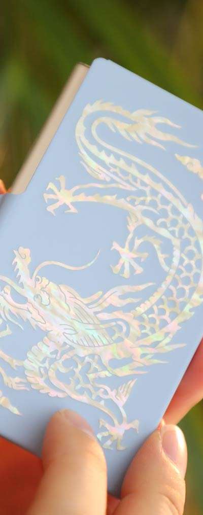 [Tangtang Pyeongpyeong Exhibition] Nacre Business Card Holder (Sagittarius Blue Dragon) <Tangtang Pyeongpyeong, The Power of Words and Images>