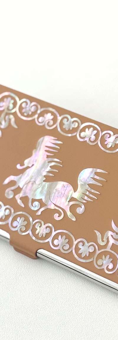 Mother-of-Pearl Lacquerware Business Card Holder (Cheonma Design)