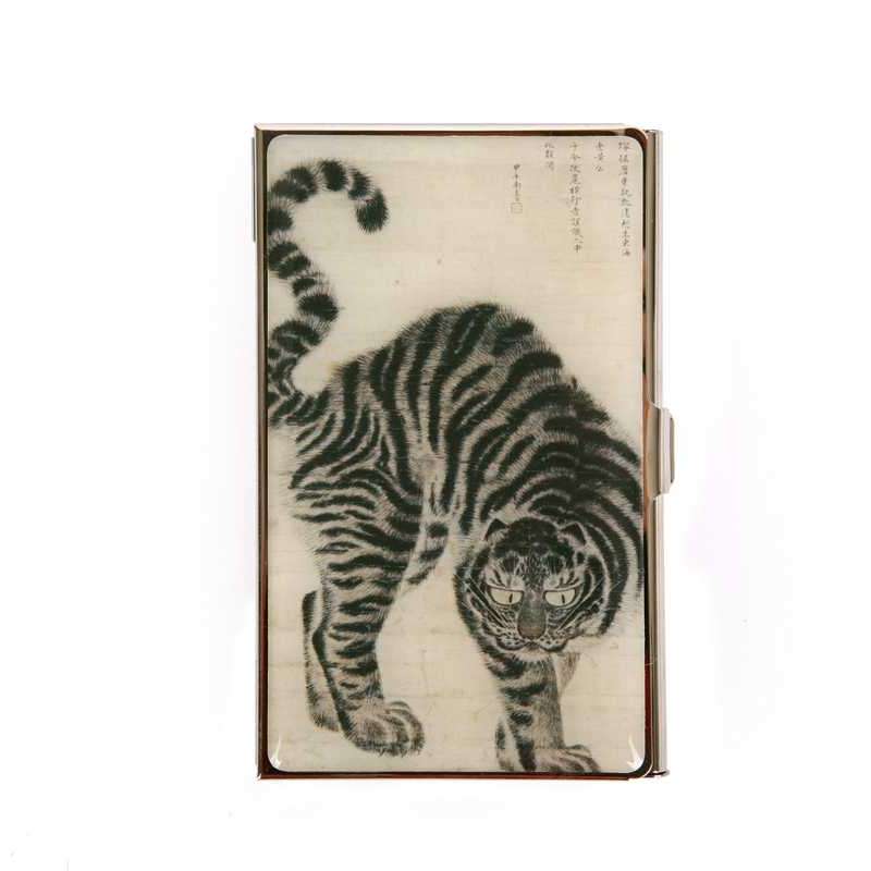 Metal Business Card Holder Tiger