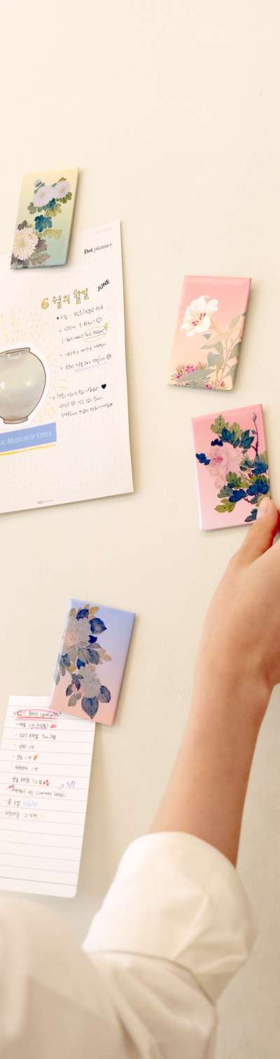 Calligraphy and Painting Magnet (Peony) - National Museum of Korea Exclusive Product