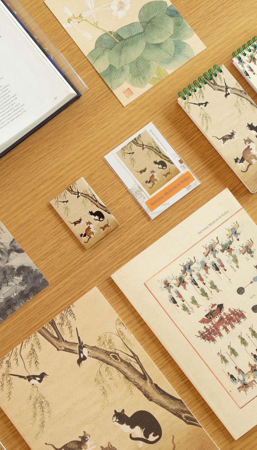 Korean Calligraphy & Painting Magnet (Cat) - National Museum of Korea Specialty Product