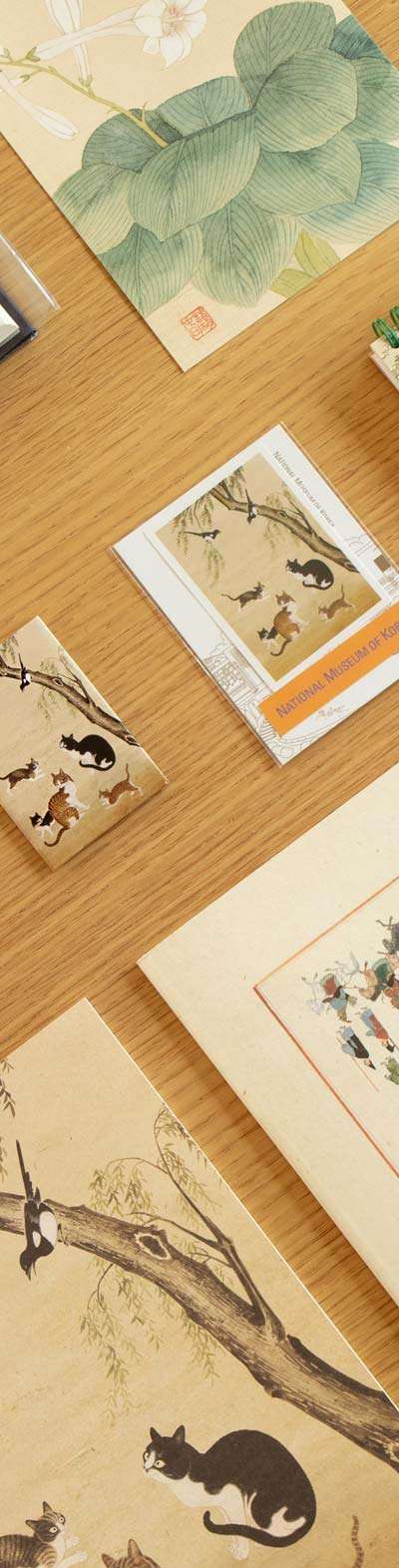 Korean Calligraphy & Painting Magnet (Cat) - National Museum of Korea Specialty Product