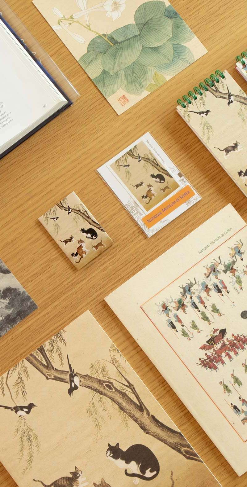 Korean Calligraphy & Painting Magnet (Cat) - National Museum of Korea Specialty Product