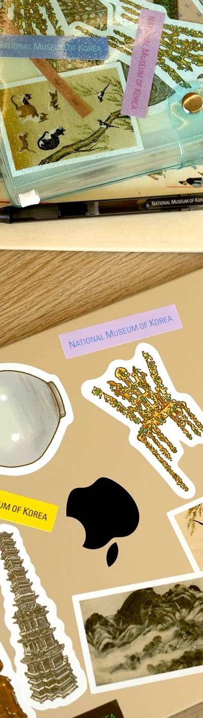 Sticker (Gold Crown) National Museum of Korea Specialty Product