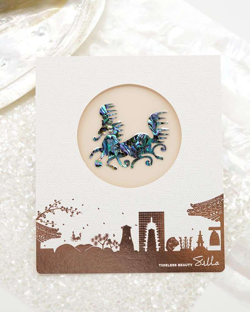 Mother-of-Pearl Sticker (Heavenly Horse Painting)