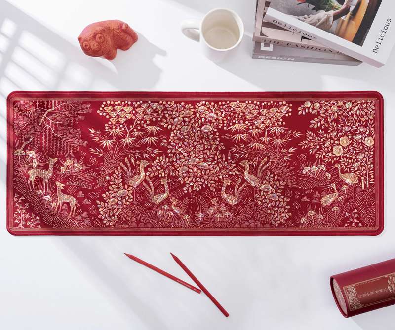 Desk Long Pad & Sticker Set (Mother-of-Pearl Lacquerware) (Solo Purchase) <2025 Muse Contest Selected Work>