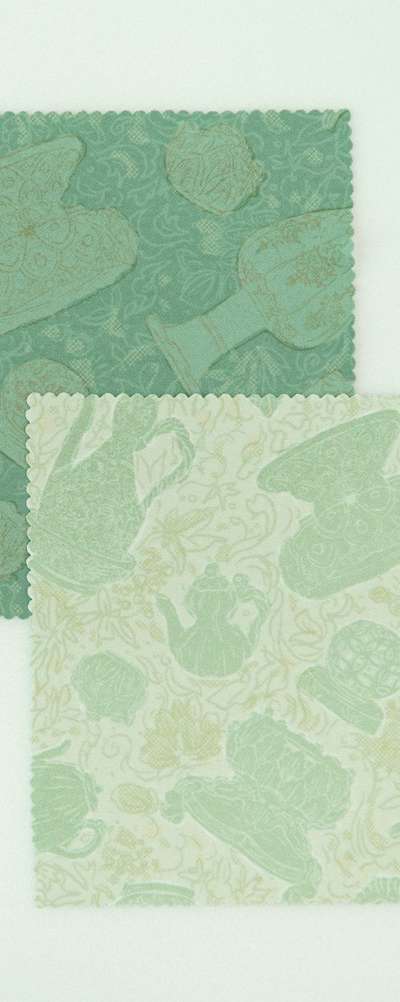Goryeo Celadon Shaped Mouse Pad & Multi Cleaner [Crafting a Blue World, Goryeo Celadon] Exhibition