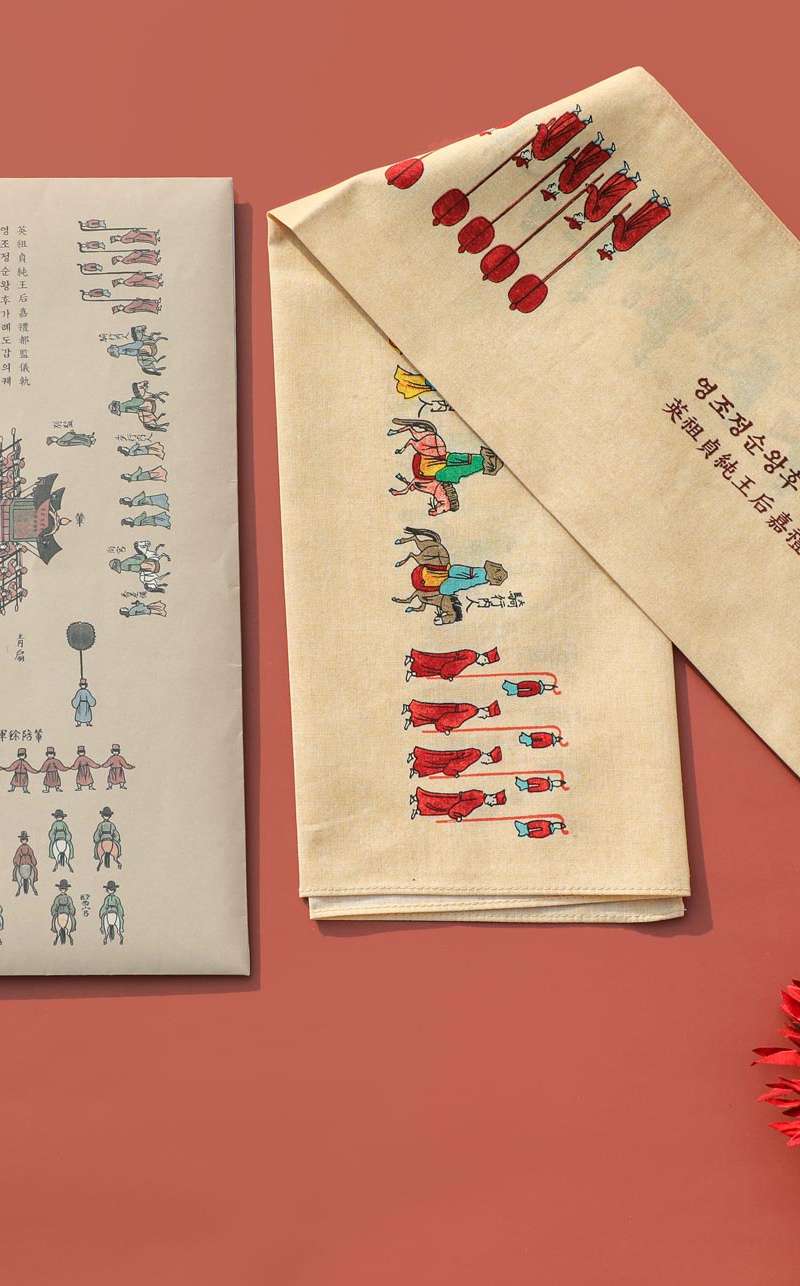 Jeongshun Queen Gagye Dogam Uigwe Handkerchief