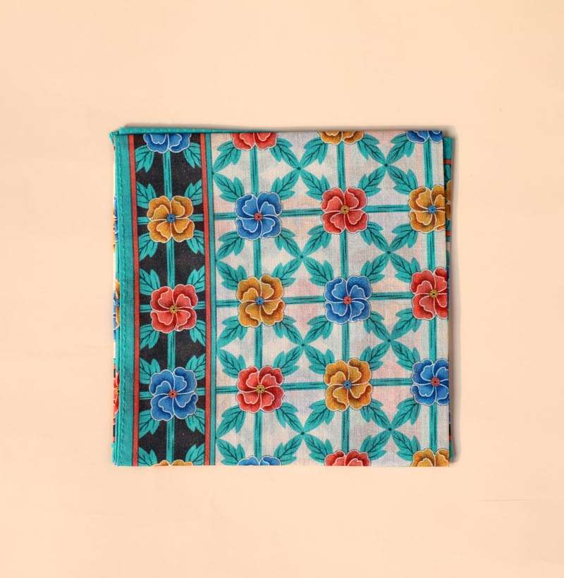 Sosul Peony Flower Pattern (Daeseungsa) Handkerchief