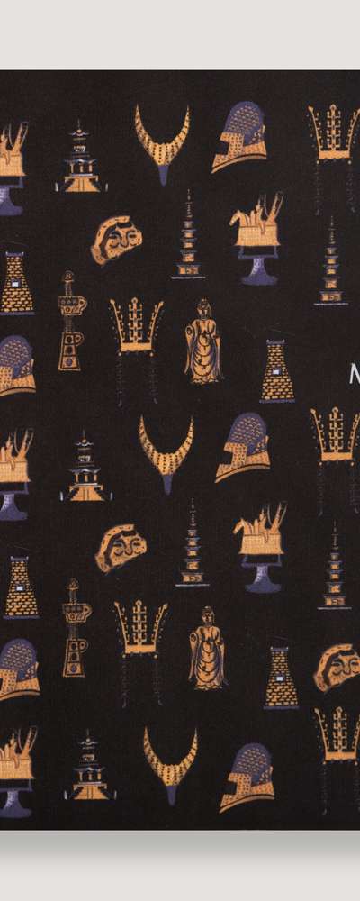 Mille Silla Relic Eyeglass Cloth (Black) - National Gyeongju Museum Specialty Product