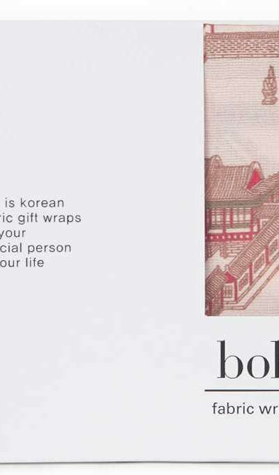 Single-Layer Bojagi Donggwoldo Pink
