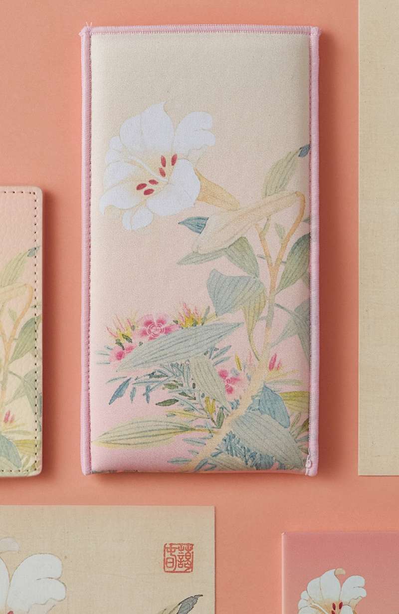 Eyeglass Pouch (Lily) - National Museum of Korea Specialty Product
