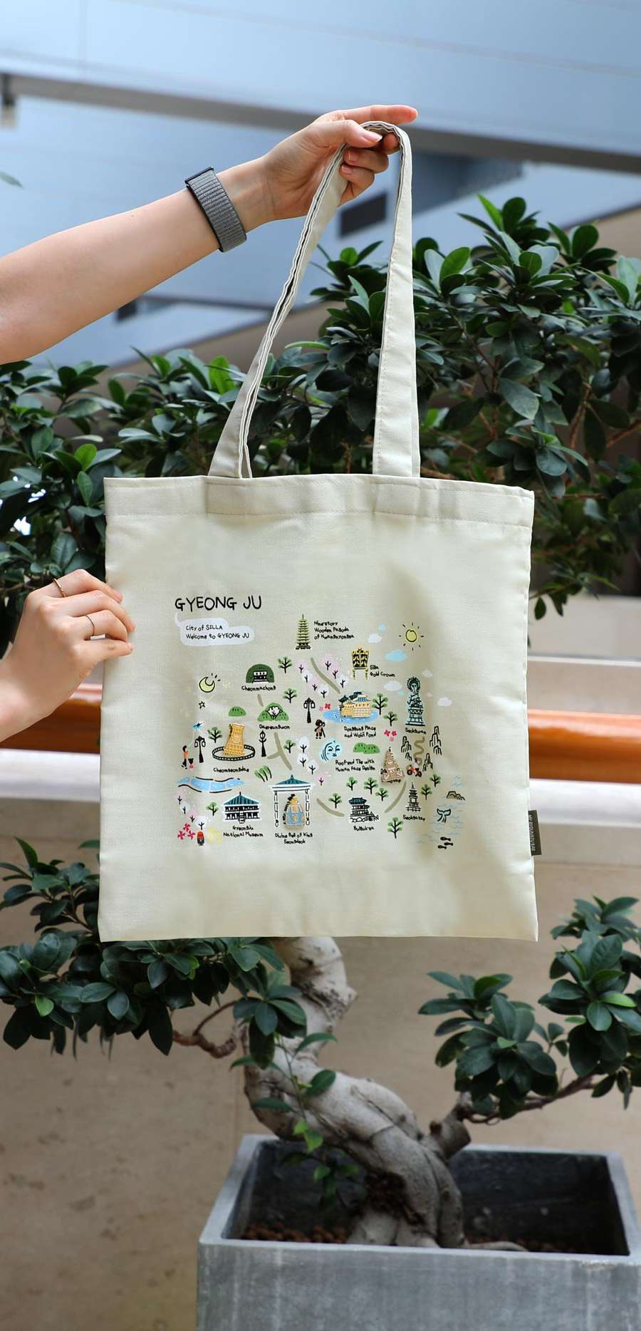 My Gyeongju Canvas Bag - National Gyeongju Museum Specialty Product
