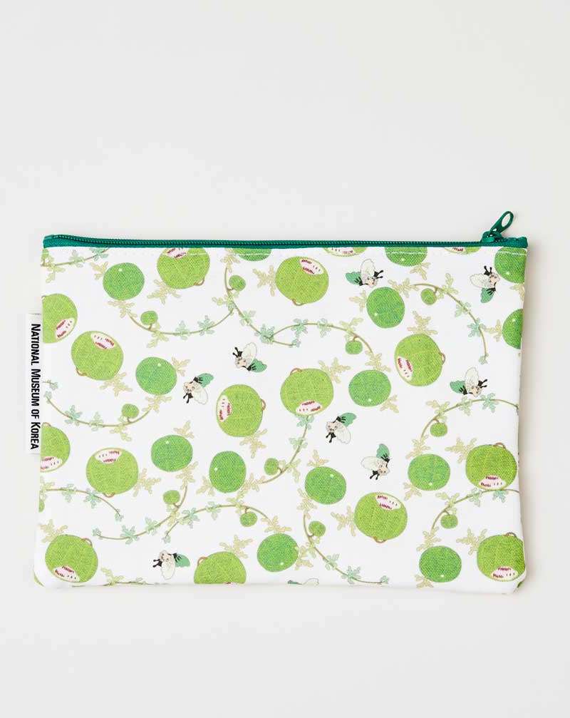 Grass and Insect Painting Pouch_Watermelon