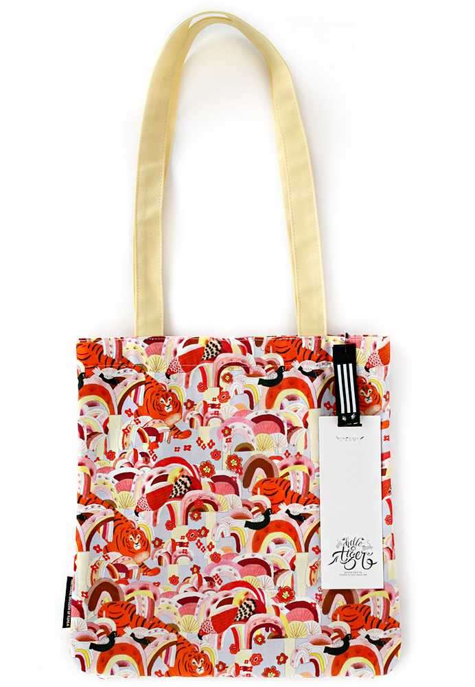 Red Tiger Canvas Tote Bag