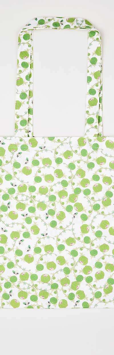 Grass and Insect Painting Fabric Bag (Watermelon)