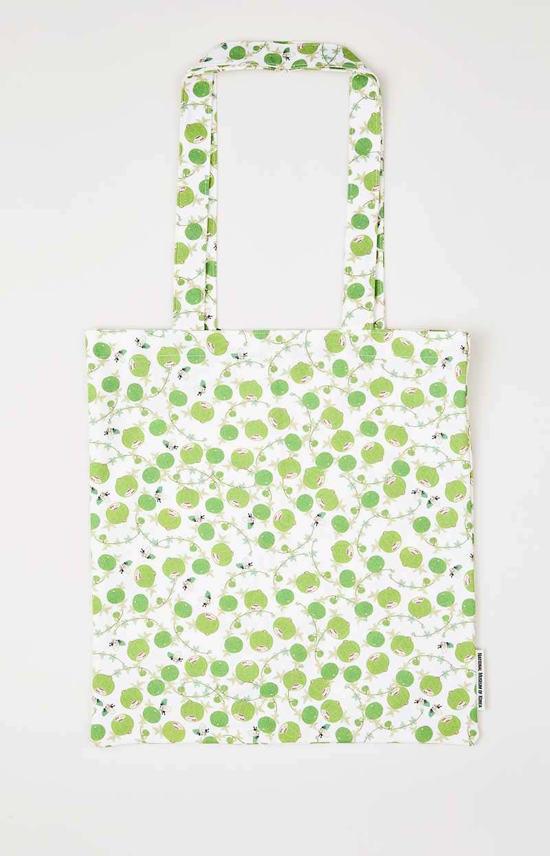 Grass and Insect Painting Fabric Bag (Watermelon)