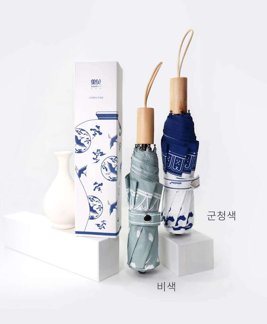 Goryeo Celadon 3-Section Sun and Rain Umbrella <2023 Moodz Competition Selected Work>