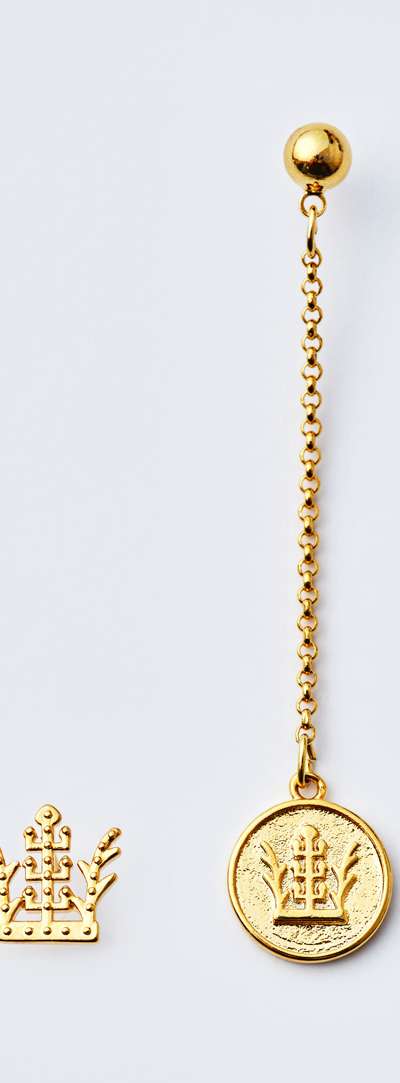 Geumgwanchong Gold Crown Earrings – APEC 2025 KOREA x Korea Craft Design Foundation Collaboration