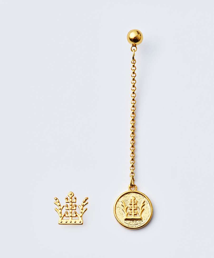 Geumgwanchong Gold Crown Earrings – APEC 2025 KOREA x Korea Craft Design Foundation Collaboration