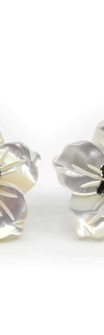 Peony Mother-of-Pearl Earrings