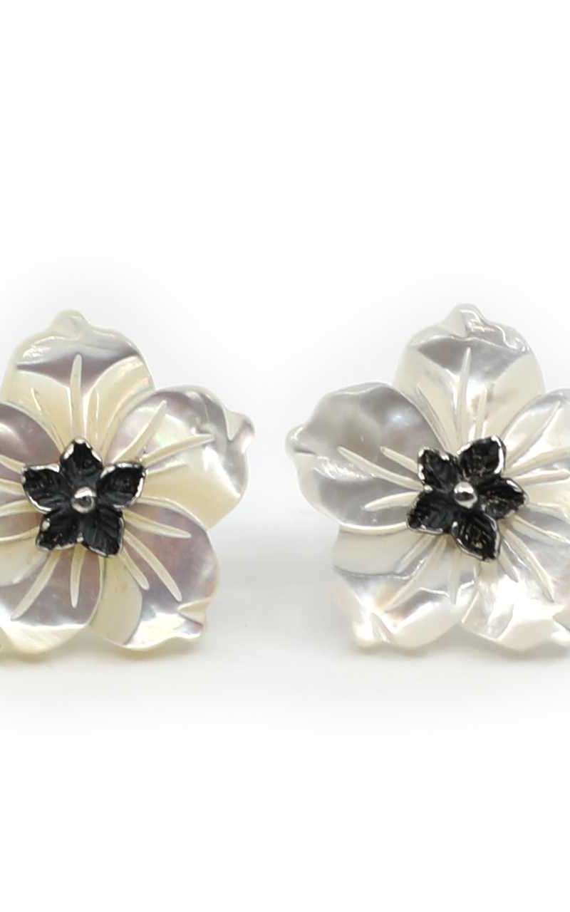 Peony Mother-of-Pearl Earrings