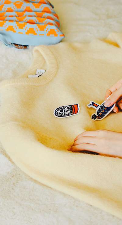 Yi Sun-sin Exhibition Embroidered Woven Pin Badge <Our Yi Sun-sin> Exhibition