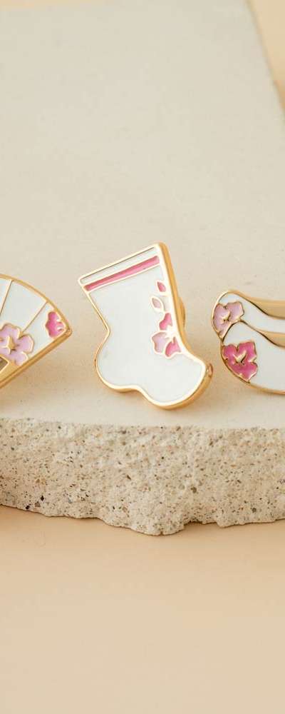Hanbok Mugunghwa Badge (Pink) 2024 Korea Tourism Contest