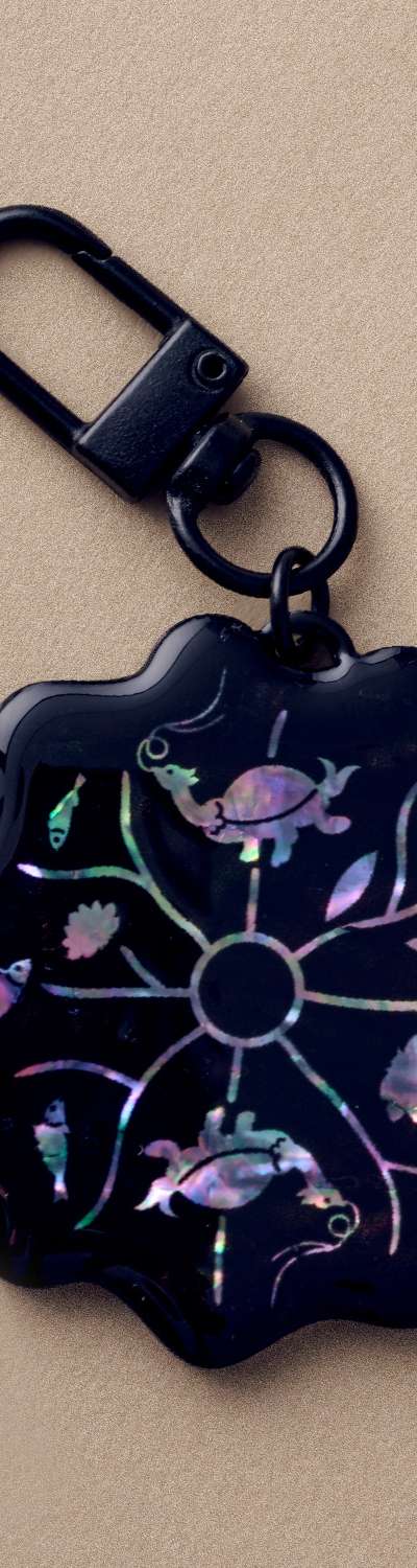 Mother of Pearl Keyring - Korean Craft Design Culture Promotion Agency Collaboration Product