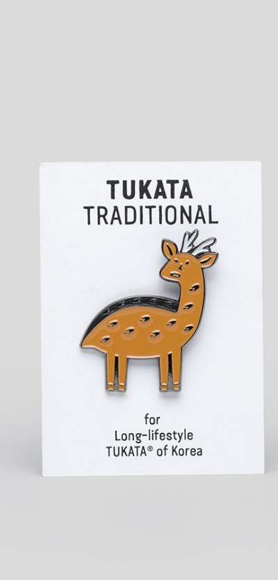 Ten Symbols of Longevity Badge 2 (Deer) 30-55mm