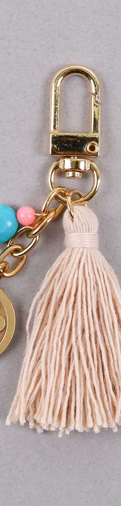 Lotus Pattern Keyring (Dusty Rose)