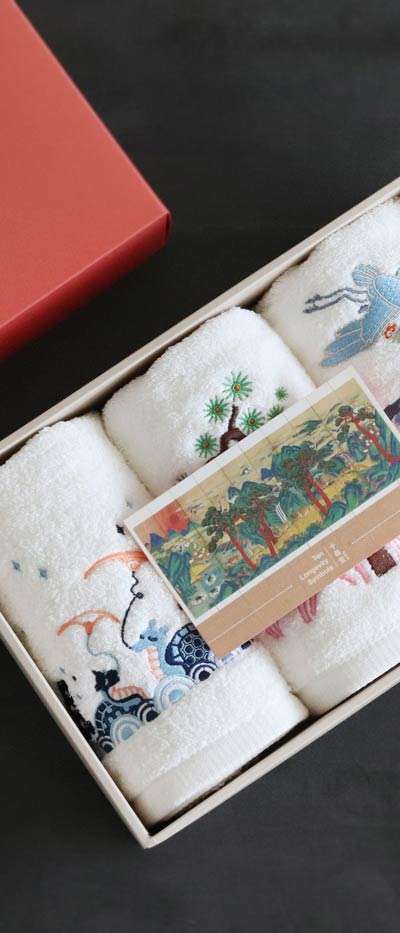 Ten Symbols of Longevity Towel 3-Piece Set (Single Purchase) <2023 Muses Contest Winner>