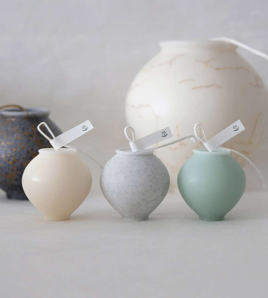 Mini Moon Jar Candle Set (3p) <2025 Moodz Collective Selected Work>